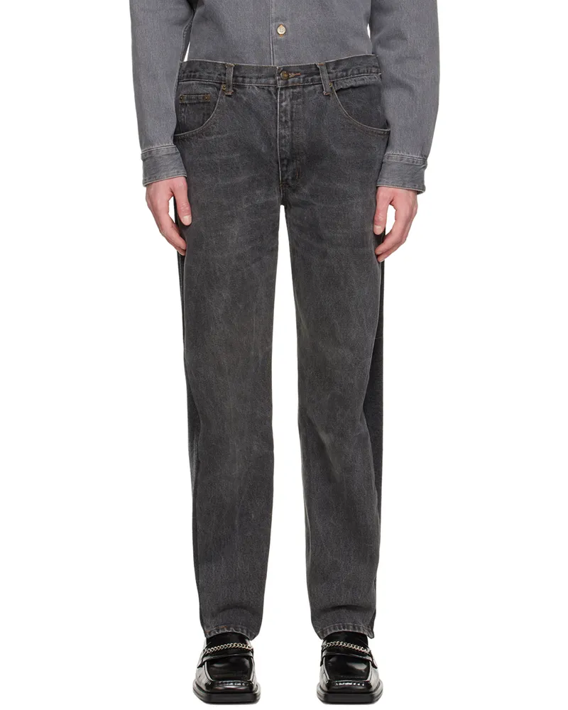 BLESS Gray Jeansfront Lounge Pants Anthracite