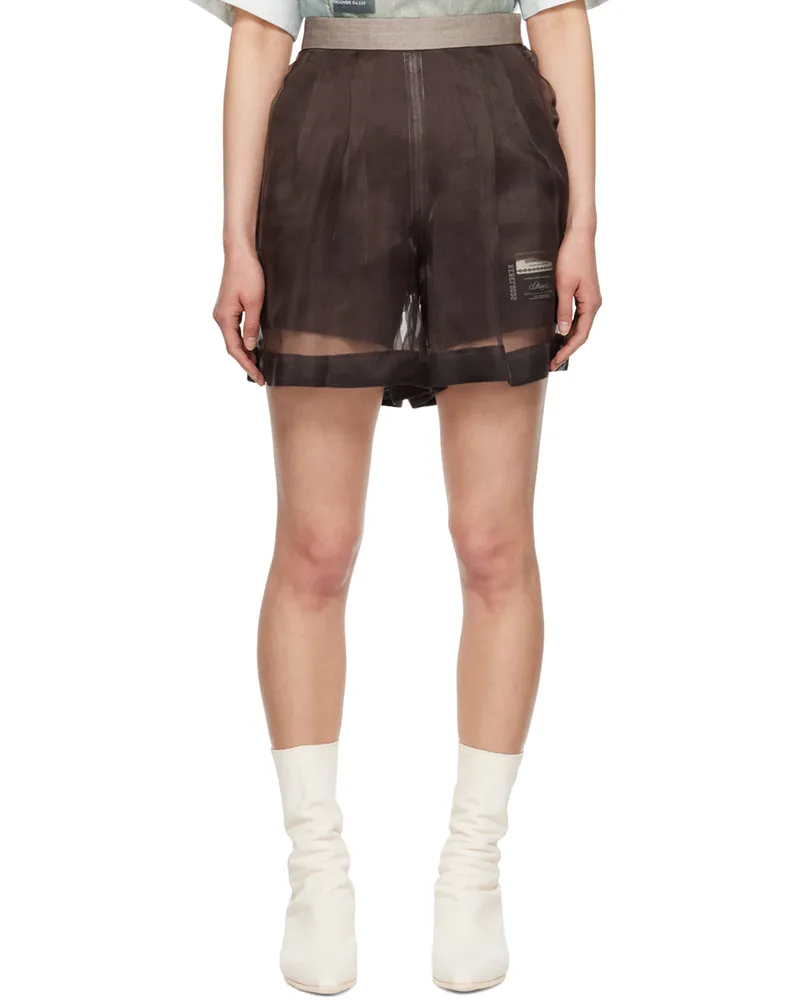 Undercover Brown Layered Shorts Brown