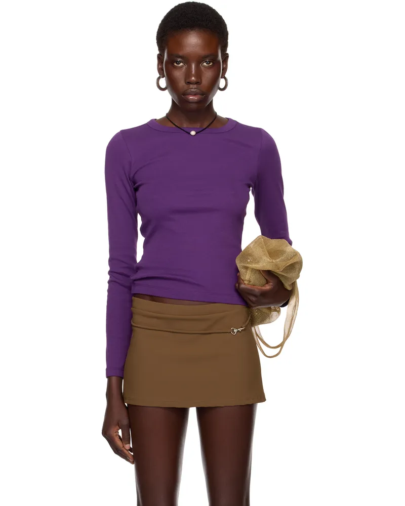 Flore Flore SSENSE Exclusive Purple Max T-shirt Imperial