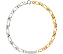 Silver & Gold Figaro Necklace