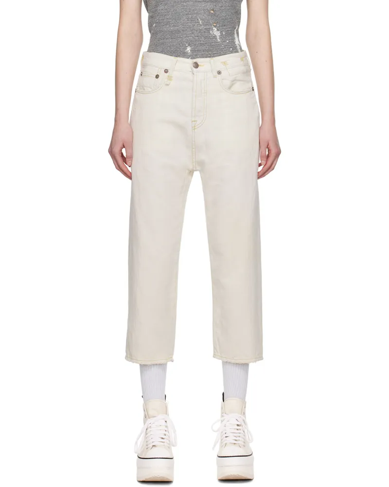 R13 SSENSE Exclusive Off-White Jeans Kinney