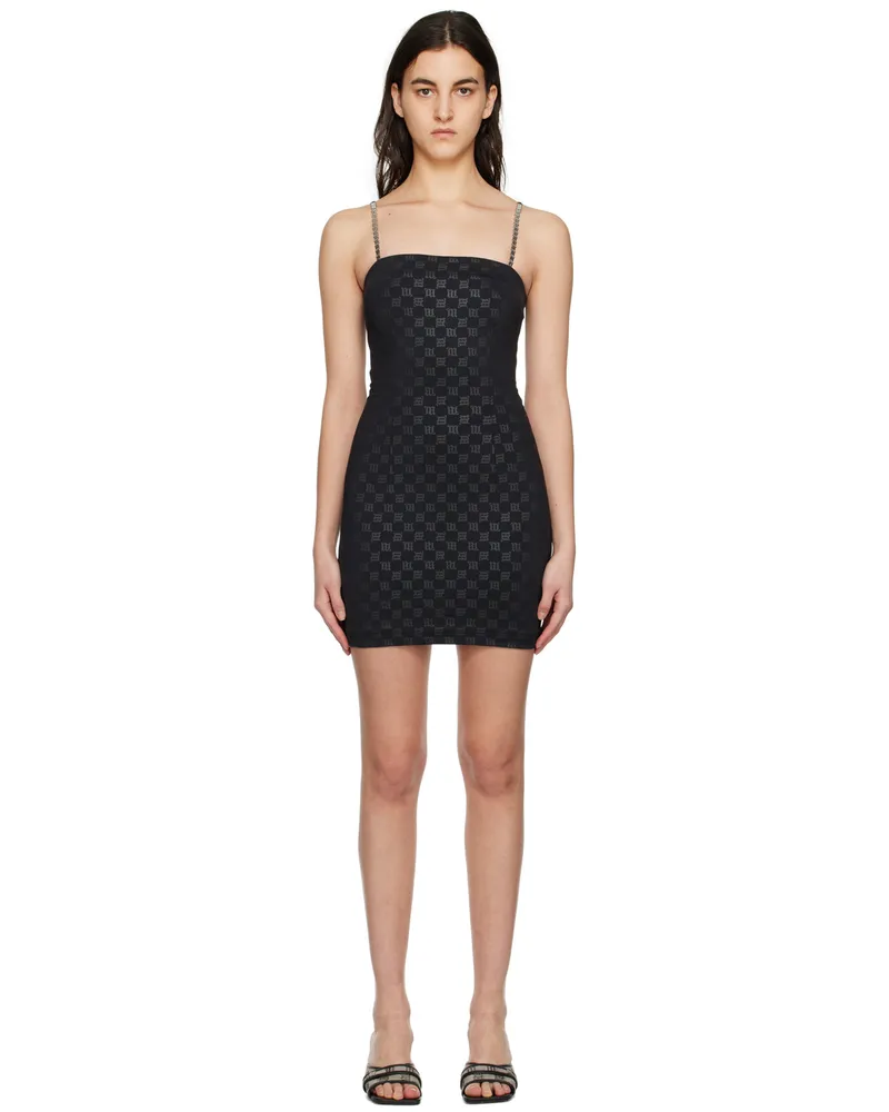 MISBHV Black Monogram Minidress Black