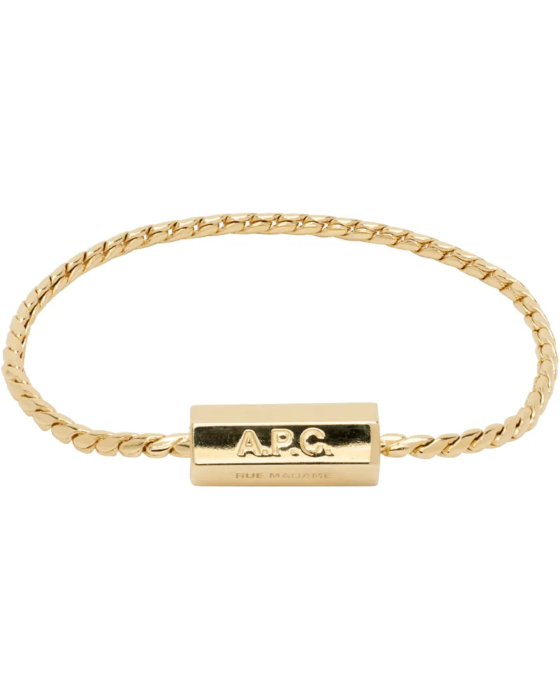A.P.C. Gold Angle Bracelet Raa