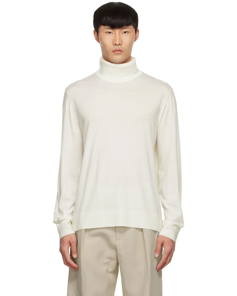 Gabriela Hearst White Jermaine Turtleneck Ivory