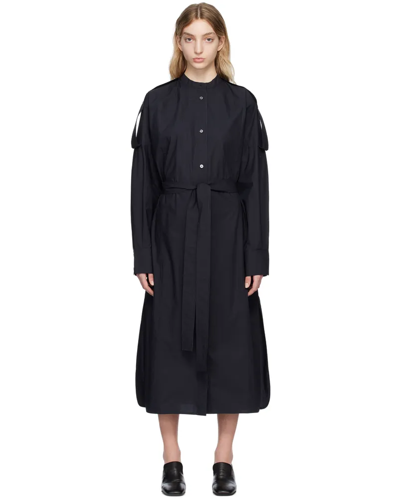 Studio Nicholson Navy Itarsi Midi Dress Darkest