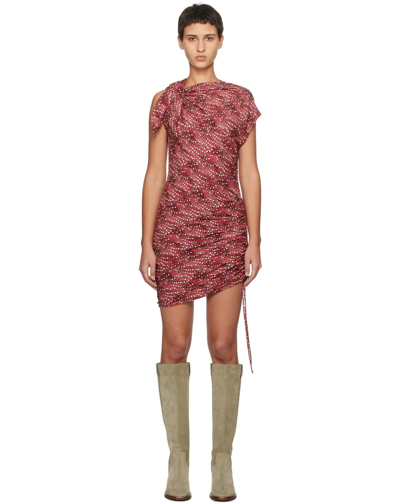 Étoile Isabel Marant Red Jeffy Minidress Crbr