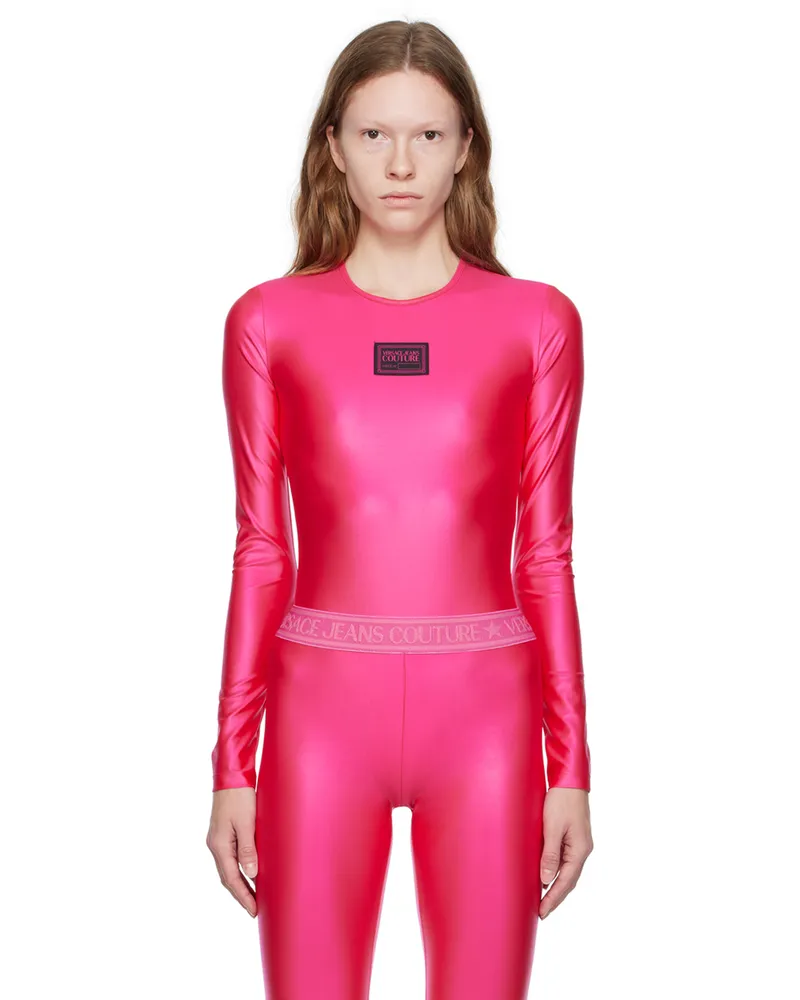 Versace Jeans Pink Patch Bodysuit E406