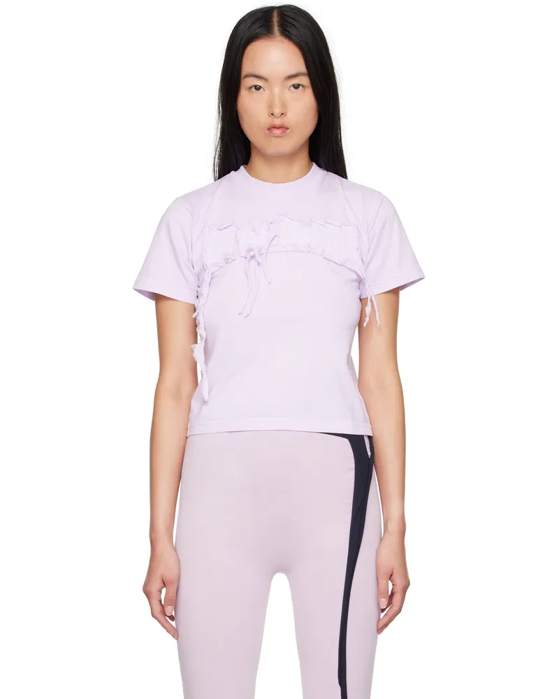 OTTOLINGER Purple Distressed Otto Fitted T-shirt Lilac