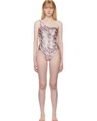 Vivienne Westwood White Crazy Orb One-Piece Swimsuit Awhite