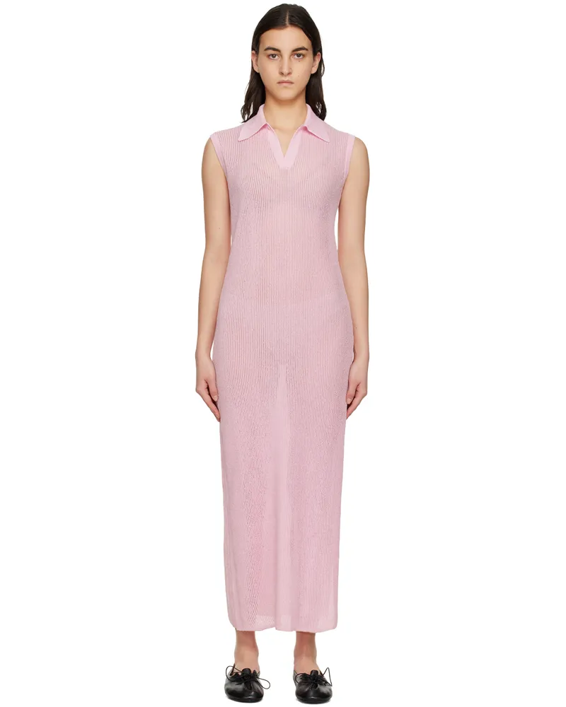 Soulland Pink Nane Midi Dress Pink