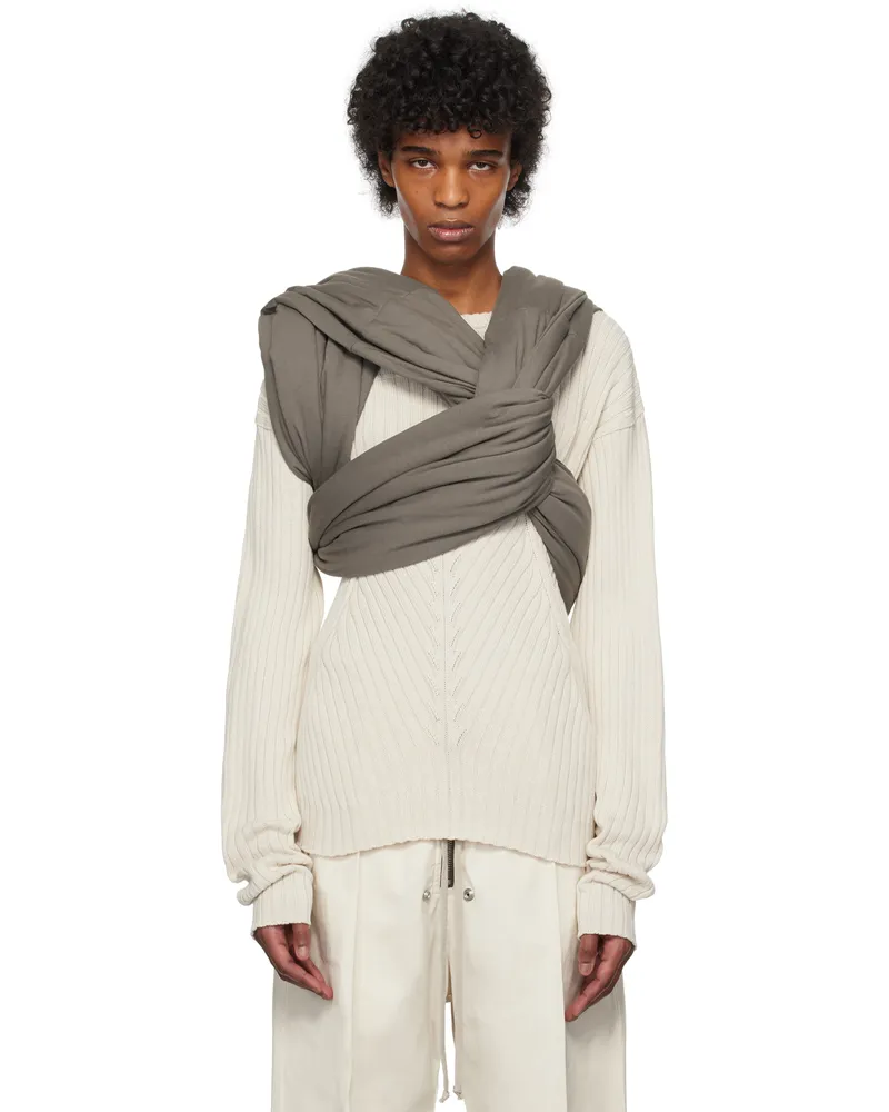 Rick Owens Gray Hollywood Triple Donut Top 34