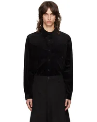 Yohji Yamamoto Black M-Velveteen Shirt Black