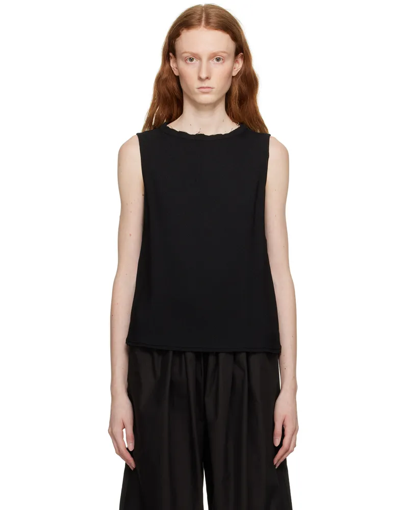BITE Studios Black Raw Tank Top Black