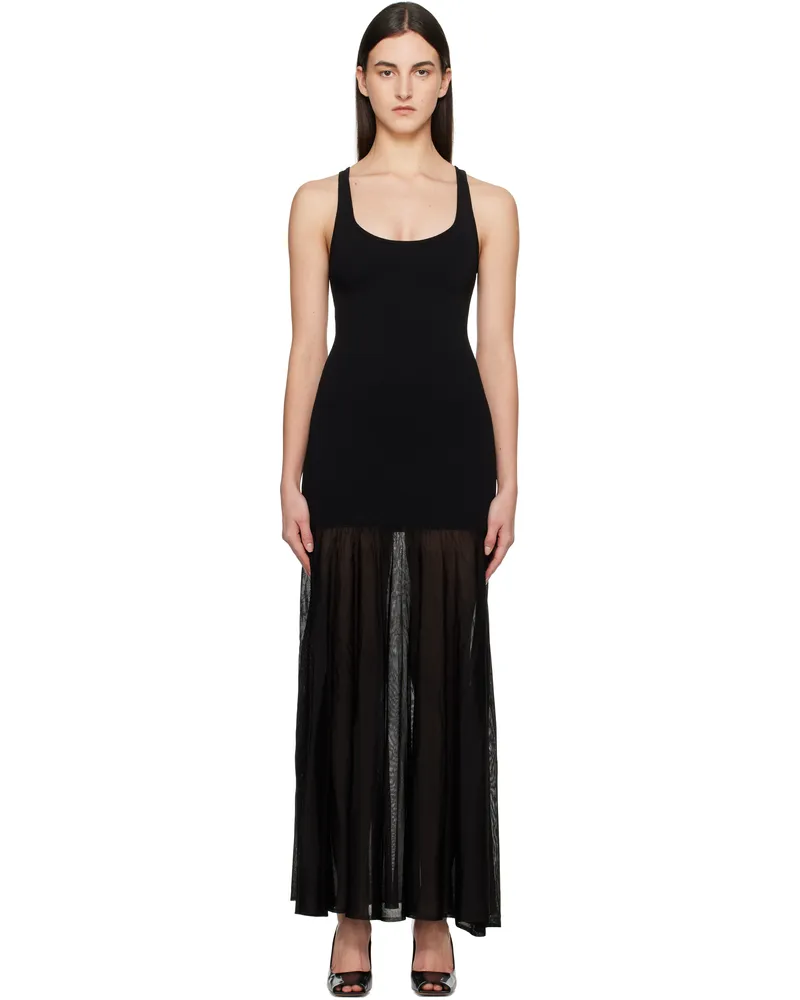 Totême Black Evening Tank Maxi Dress Black