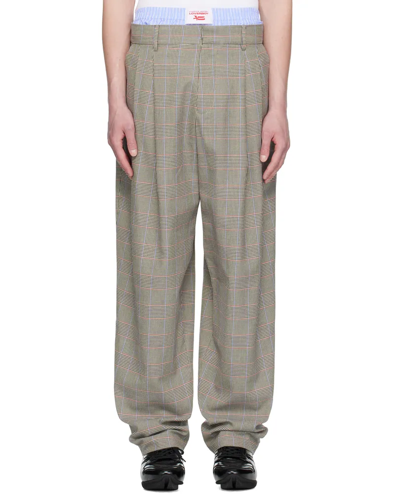 Charles Jeffrey Loverboy Beige Aberdeen Trousers Wales