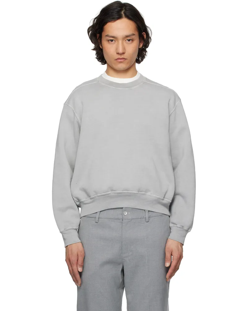 Lady White Co. Gray Mini Crewneck Sweatshirt Pigment