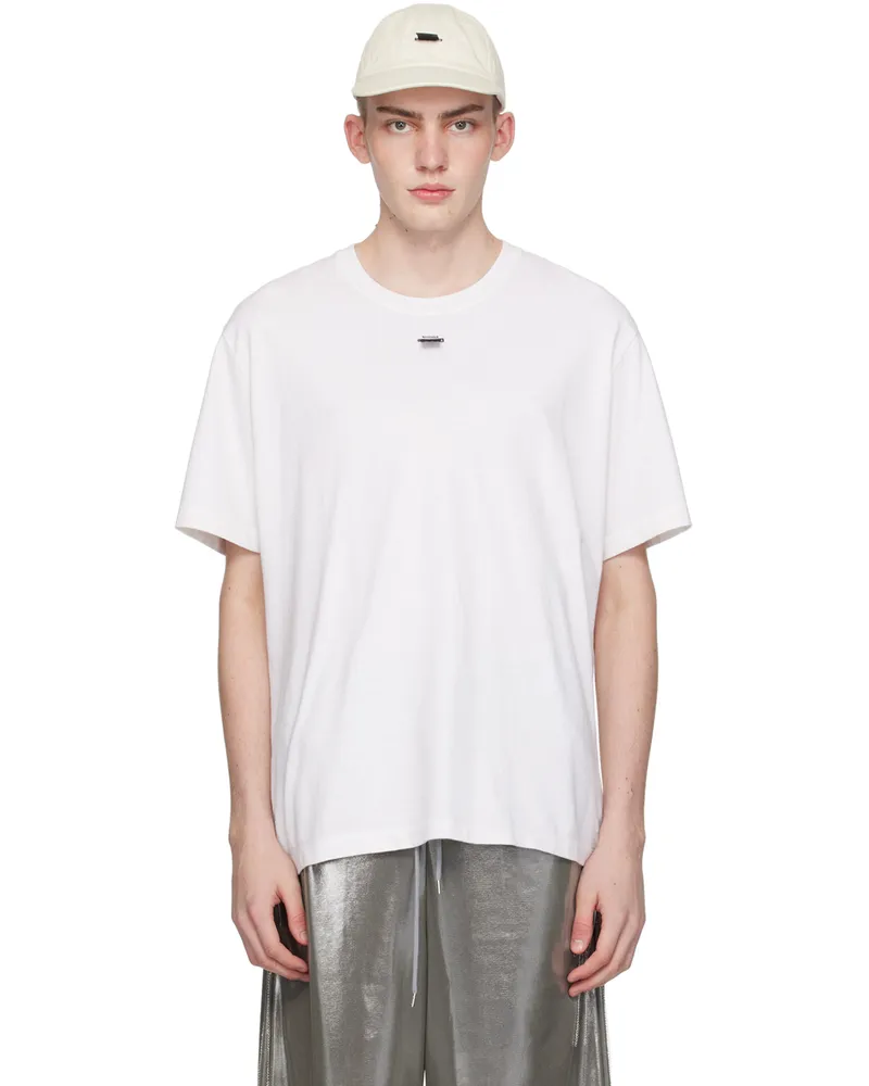 Doublet White SD Card T-Shirt White