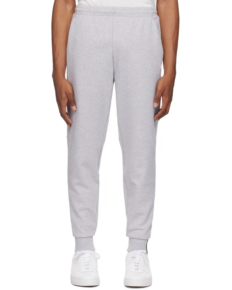 Lacoste Gray Slim-Fit Sweatpants Silver