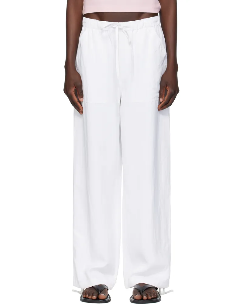 Rag & Bone White Adina Beach Trousers White