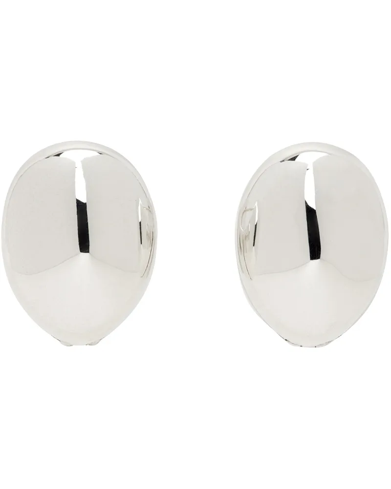 Bottega Veneta Silver Hoop Earrings 8117