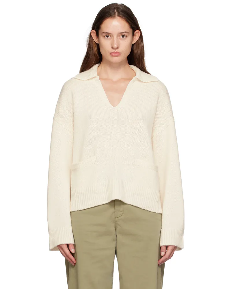 Rag & Bone Off-White Danica Polo Ivory