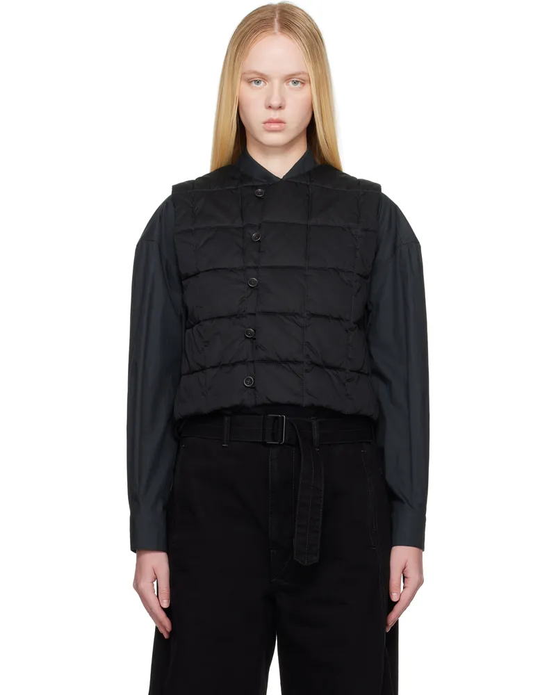 Christophe Lemaire Black Wadded Vest Bk999