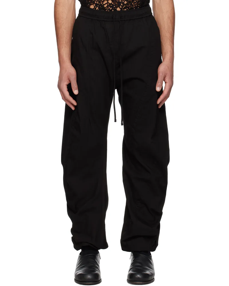 Julius Black Hellion Curved Trousers Black