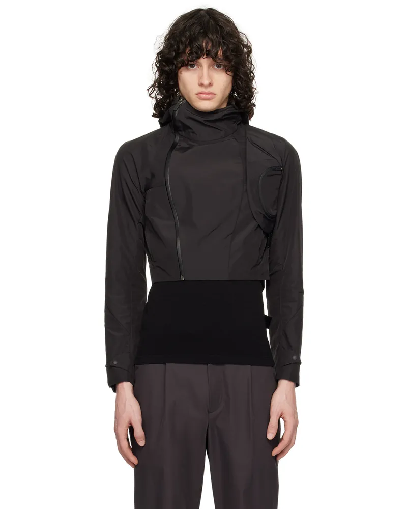 Hyein Seo Black Cropped Jacket Black