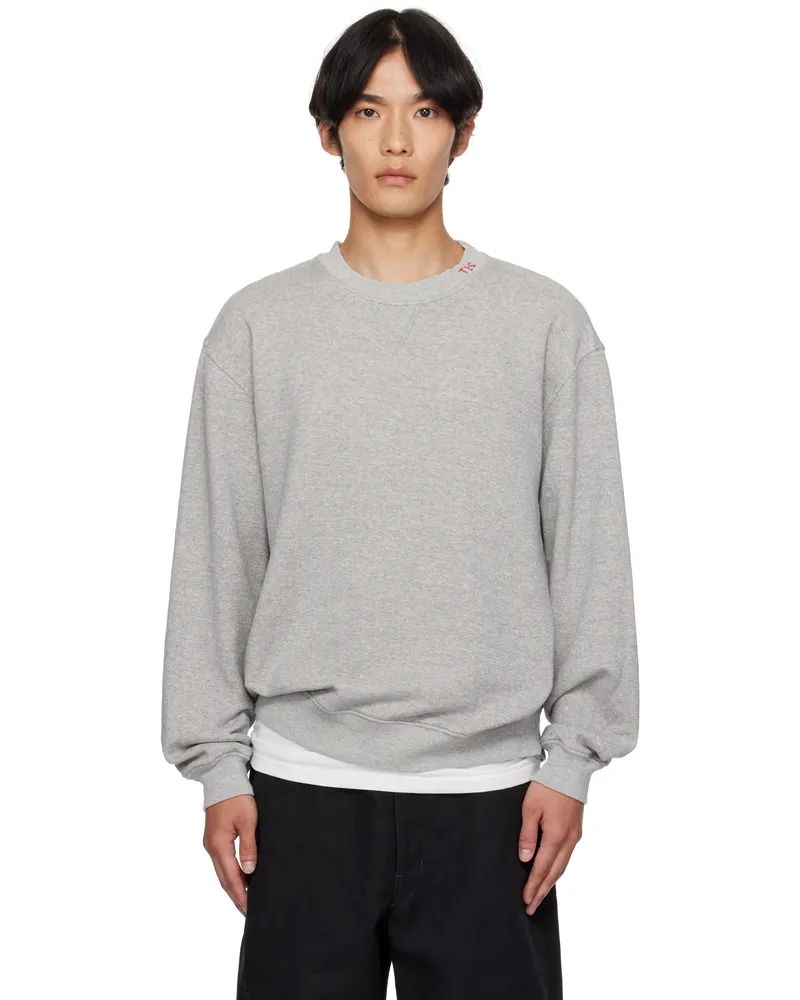 The Elder Statesman Gray Daily Crew Sweatshirt 053