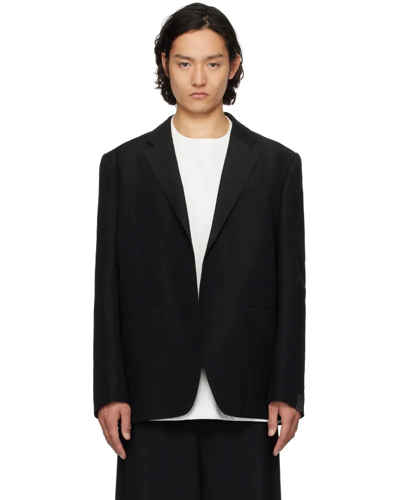 N.HOOLYWOOD Black Buttonless Blazer Black