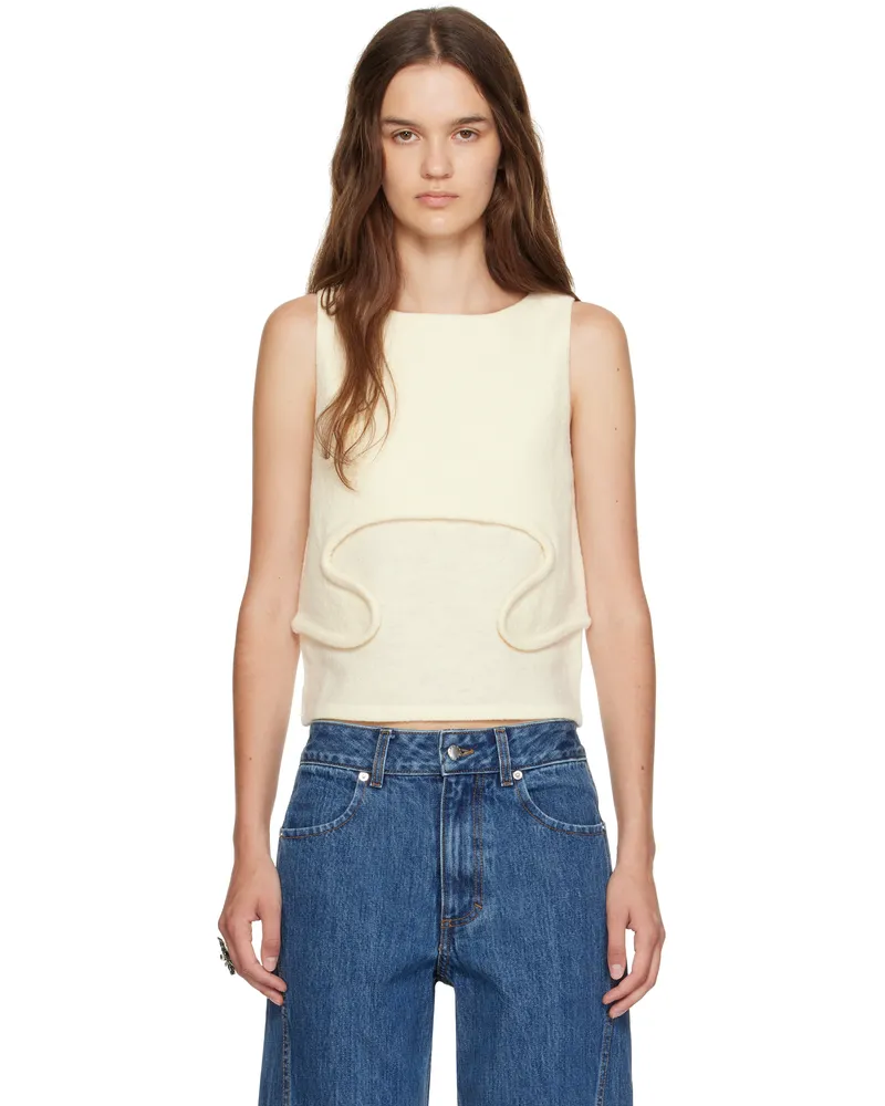 Eckhaus Latta Beige Pallas Tank Top Moon