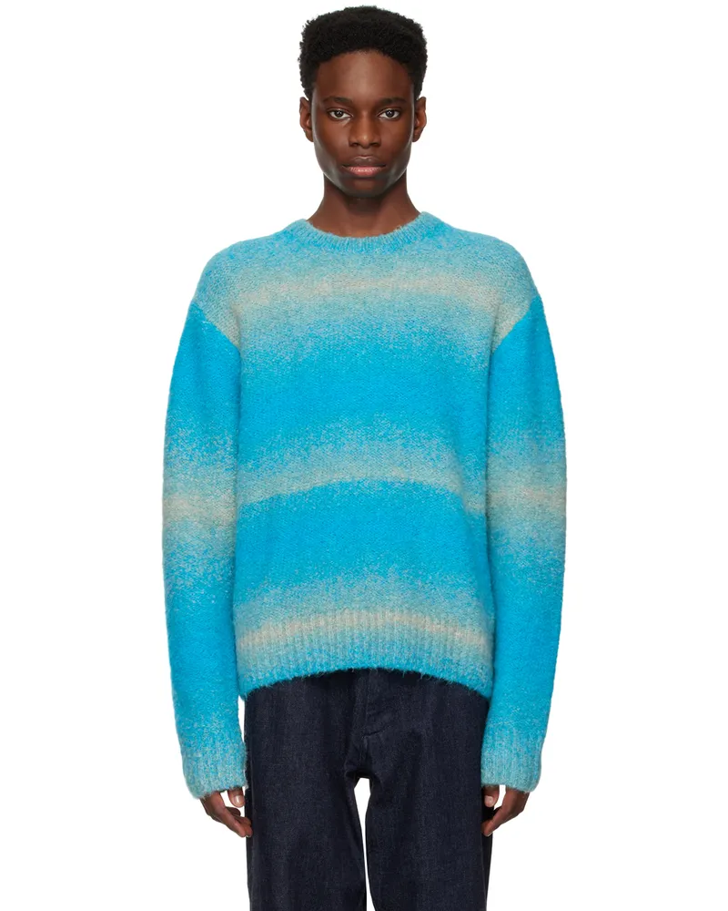 Wooyoungmi Blue Striped Sweater Blue