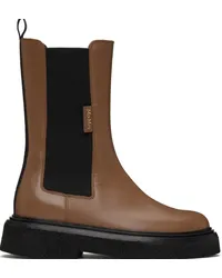 Max Mara Brown English Chelsea Boots Tobacco