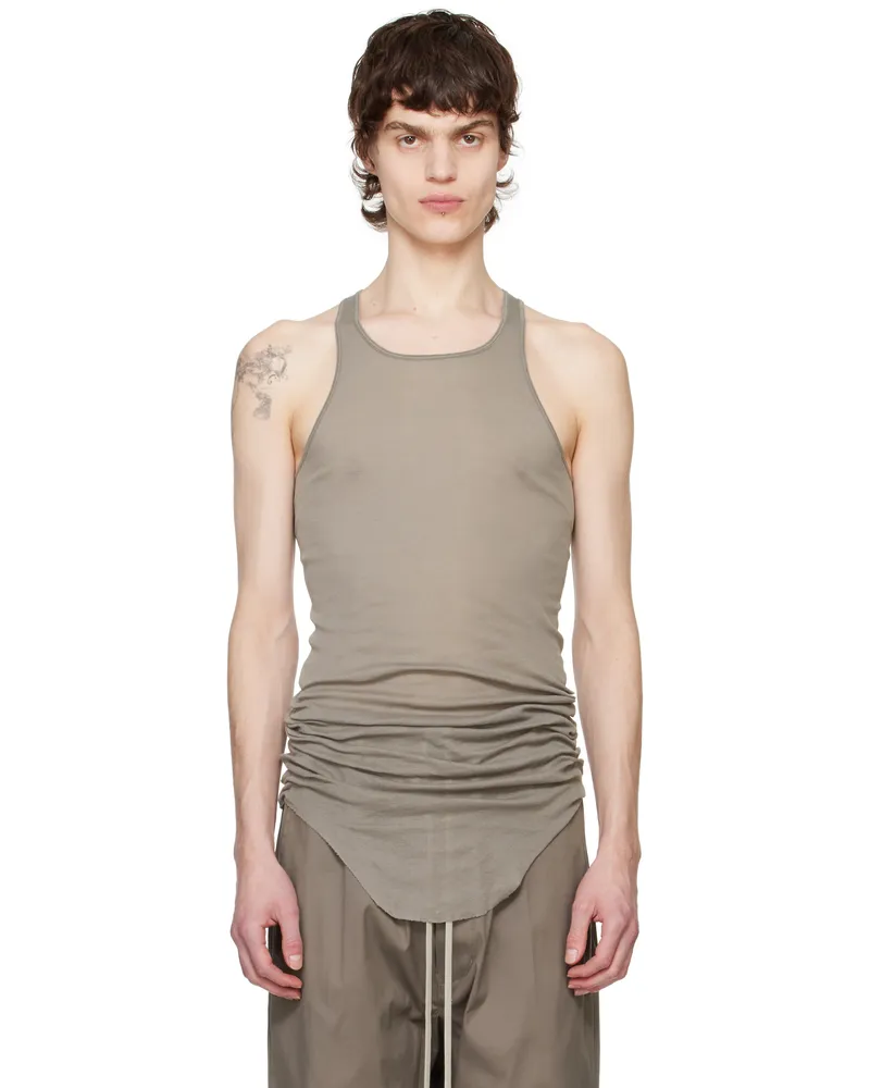 Rick Owens Gray Hollywood Basic Rib Tank Top 34
