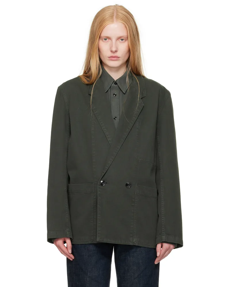 Christophe Lemaire Navy Workwear Denim Blazer Bl714