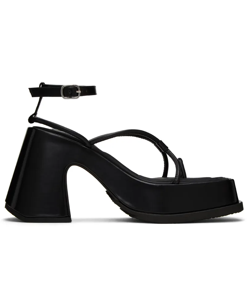 Eytys Black Olympia Heeled Sandals Leather
