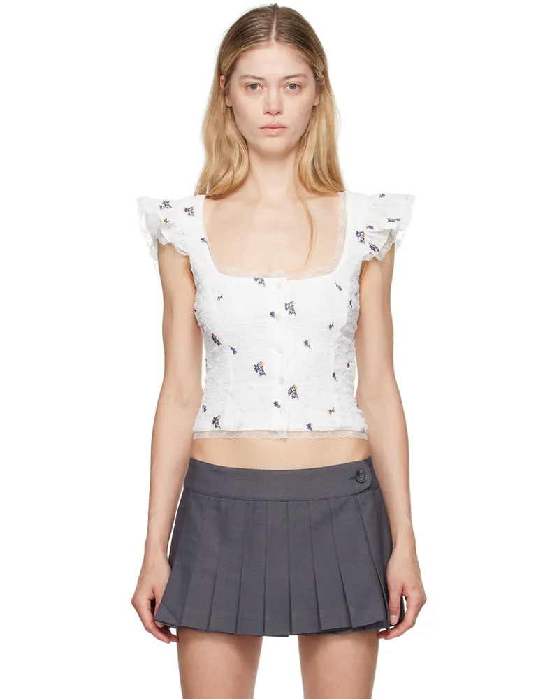 GUIZIO White Pontia Tank Top White