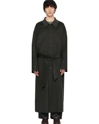 Nanushka Black Lucian Coat Anthracite