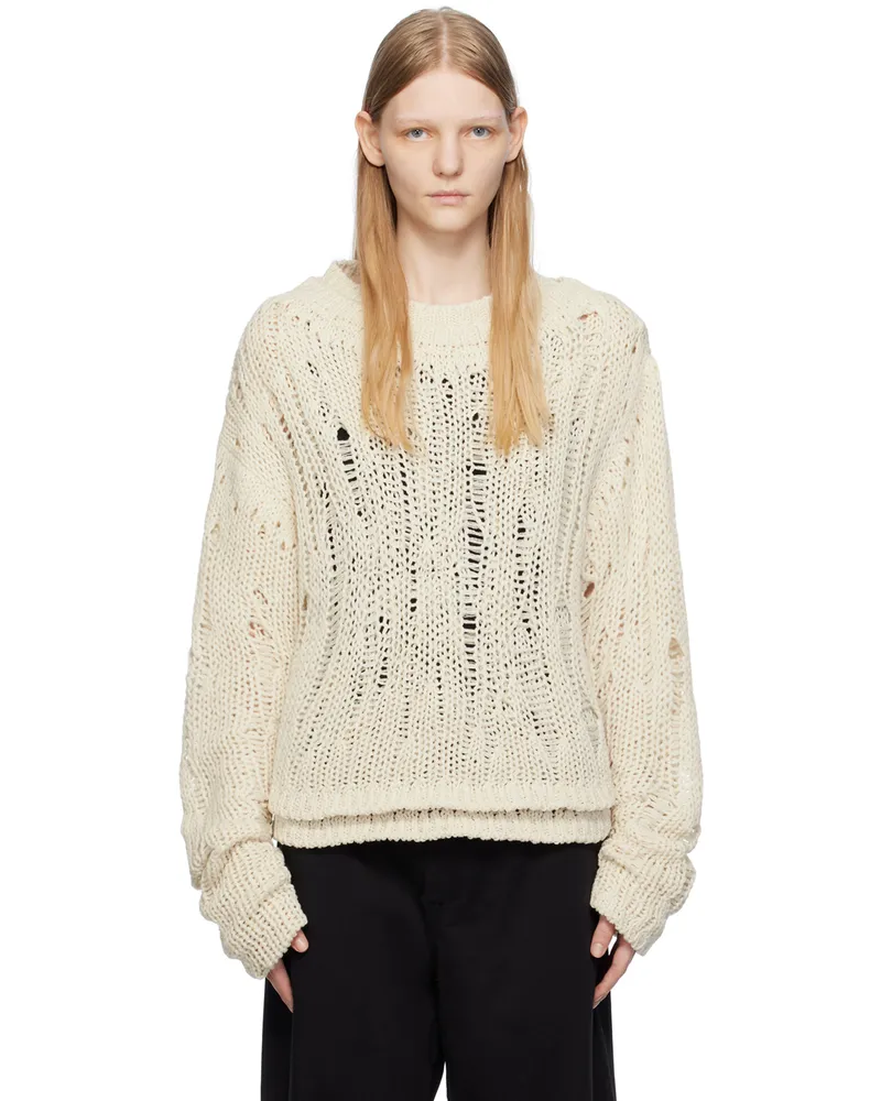 AIREI Off-White Layered Sweater Natural