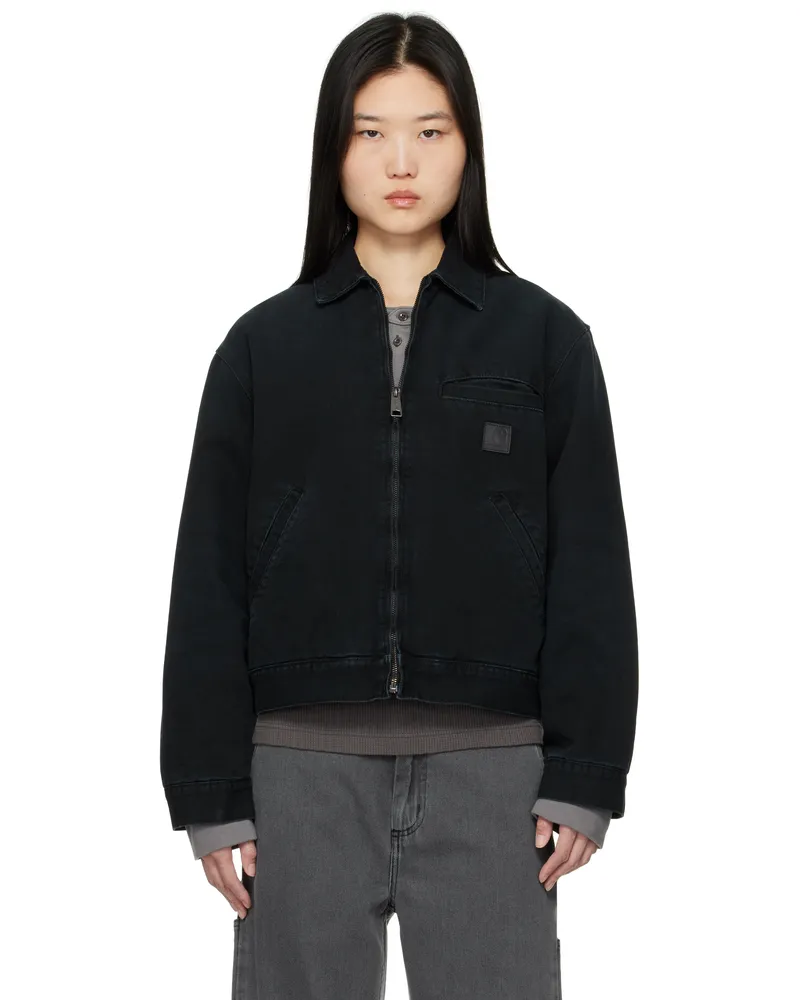 Carhartt WIP Black Dayton Jacket Stone