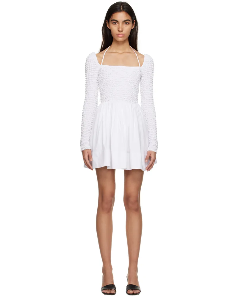 STAUD White Cassidy Minidress White