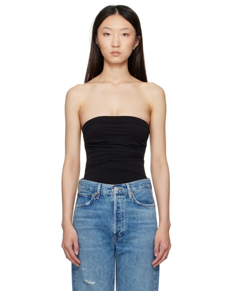 AGOLDE Black Gwyneth Bodysuit Black