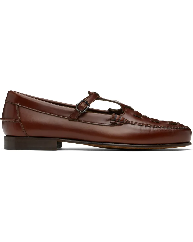 HEREU Brown Maqueda Loafers Russet