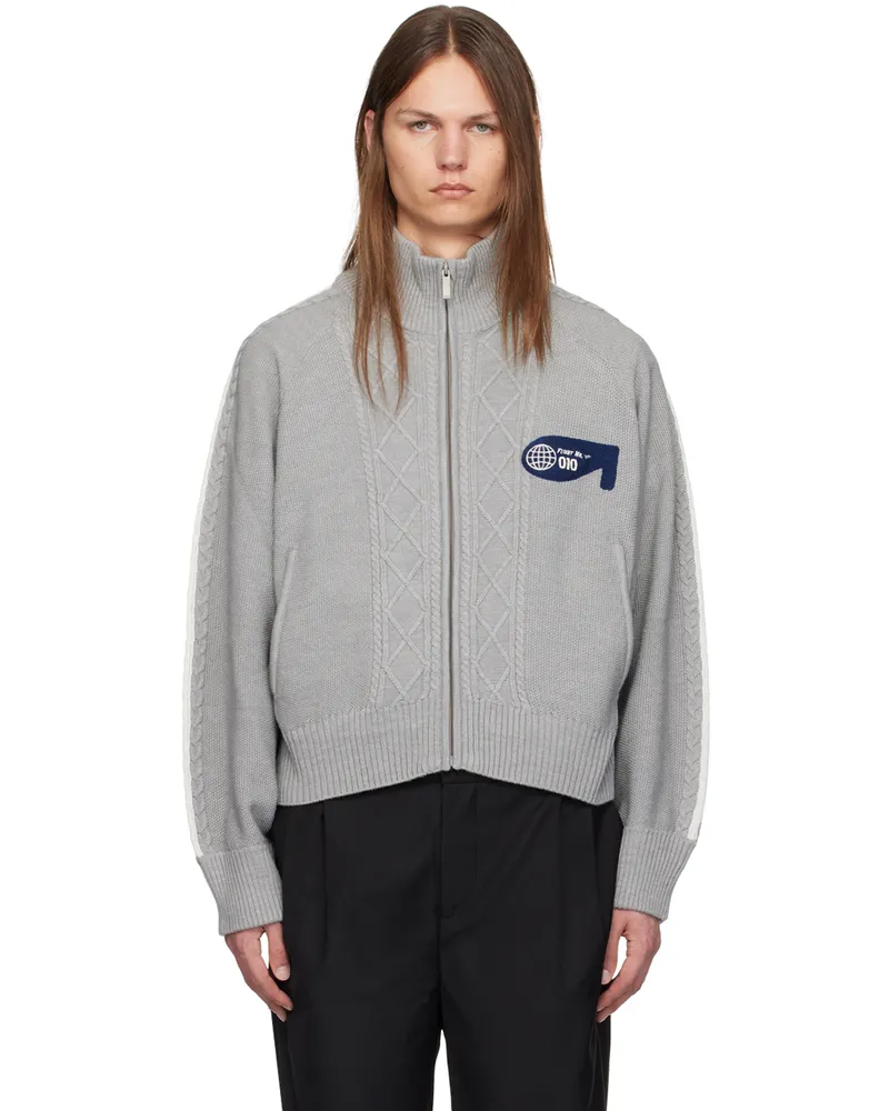 C2H4 Gray Winter-Sun Track Jacket Mildness