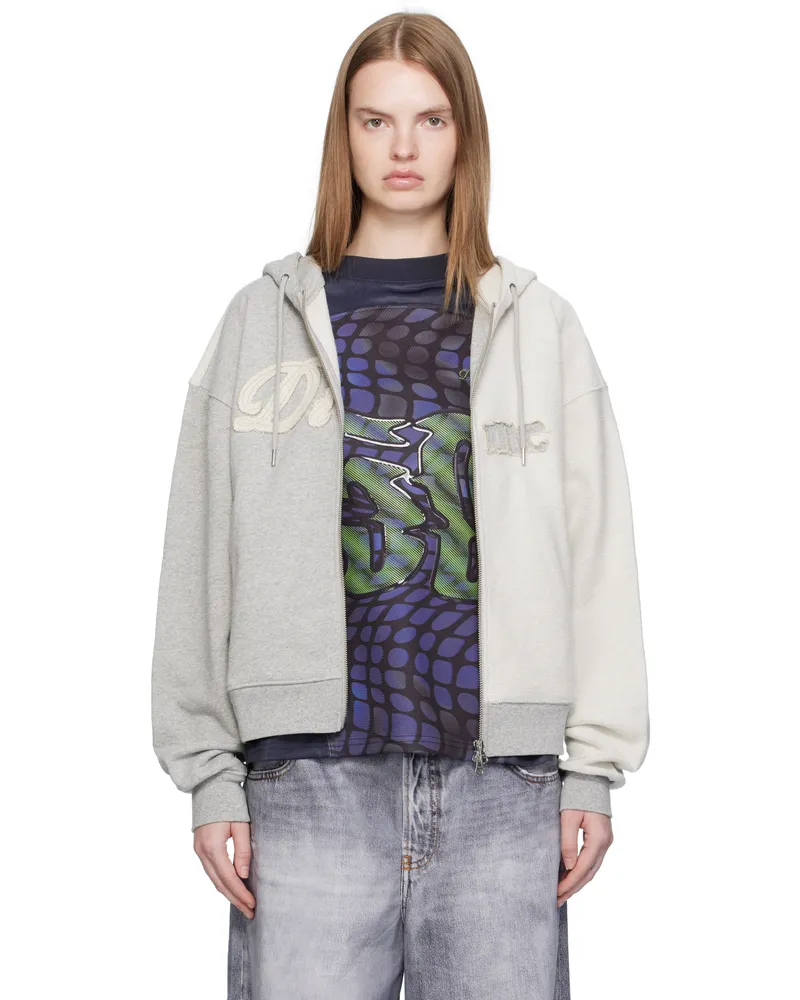 Dime Gray Reverse French Terry Zip Hoodie Heather
