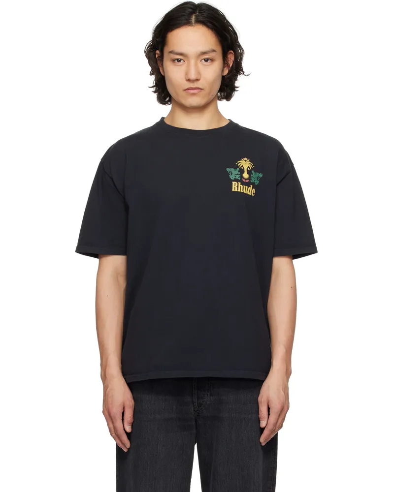 RHUDE Black Tobacco T-shirt Vtg