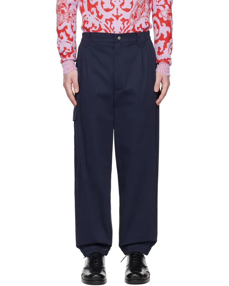 Vivienne Westwood Navy Back Door Combat Cargo Pants X402