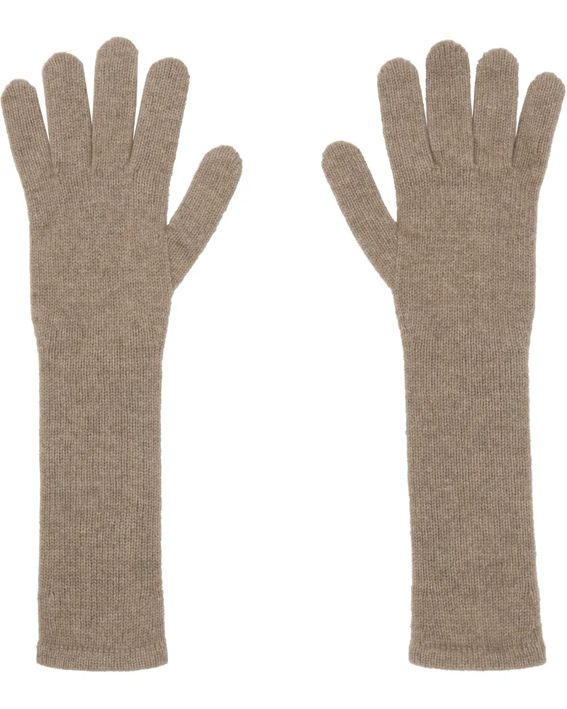 Max Mara Beige Mmjock Gloves 010