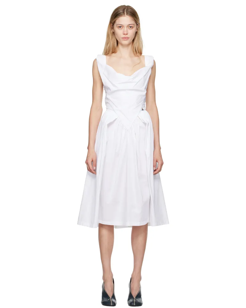 Vivienne Westwood White Sunday Midi Dress A401