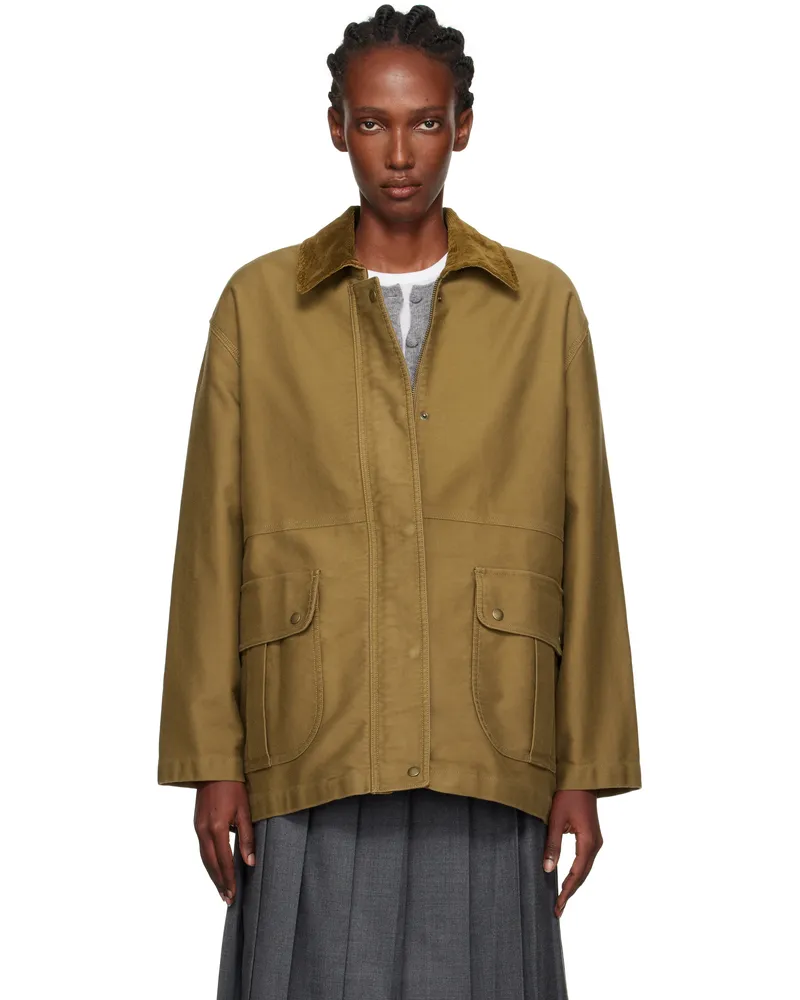 Nothing Written Khaki Mole Skin Hunting Cotton Jacket Khaki